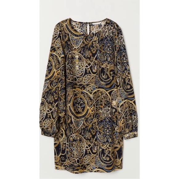 H&M Pattern Mini Dress - Picture 1 of 12